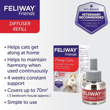 Load image into Gallery viewer, Feliway Friends MultiCat Calming Diffuser Refill 6 pack bulk