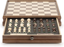 Load image into Gallery viewer, Chess 15 WOODEN Storag German Knight Staunton - chess