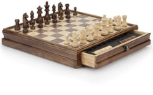 Load image into Gallery viewer, Chess 15 WOODEN Storag German Knight Staunton - chess