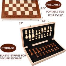 Load image into Gallery viewer, Chess 17 Pawnson Staunton Chess Board Game -
