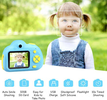 Load image into Gallery viewer, Best Birthday Gift -Kids Digital Video Camera 8MP HD Blue -