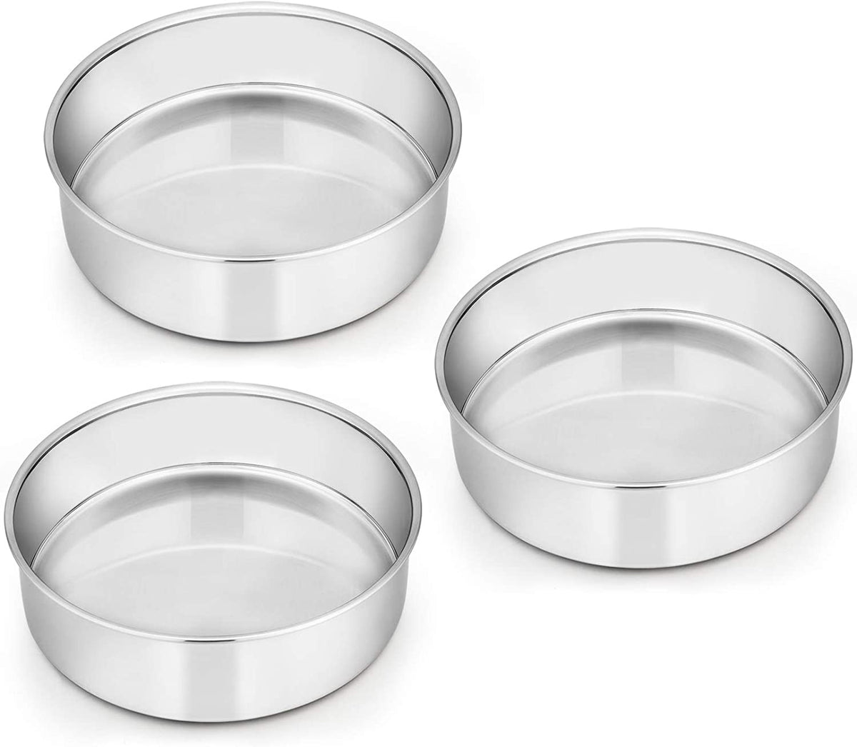 4 Inch Small Cake Pan,Aluminum Mini Round Smash Cake Baking Pans, Non-Toxic  & Healthy, Mirror Finish & Leakproof