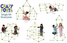 Load image into Gallery viewer, Crazy Forts Purple 69 Pieces building fun structures -