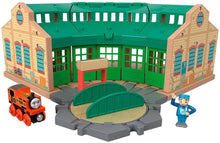 Load image into Gallery viewer, Fisher Price Thomas and Friends Wooden Railway Tidmouth Sheds - 
