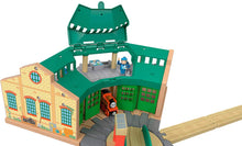 Load image into Gallery viewer, Fisher Price Thomas and Friends Wooden Railway Tidmouth Sheds -
