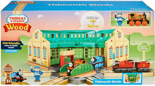 Load image into Gallery viewer, Fisher Price Thomas and Friends Wooden Railway Tidmouth Sheds -