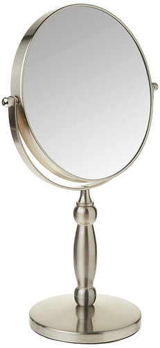 Floxite Dual sided 1x and 15x Vanity Mirror Brushed Nickel - 