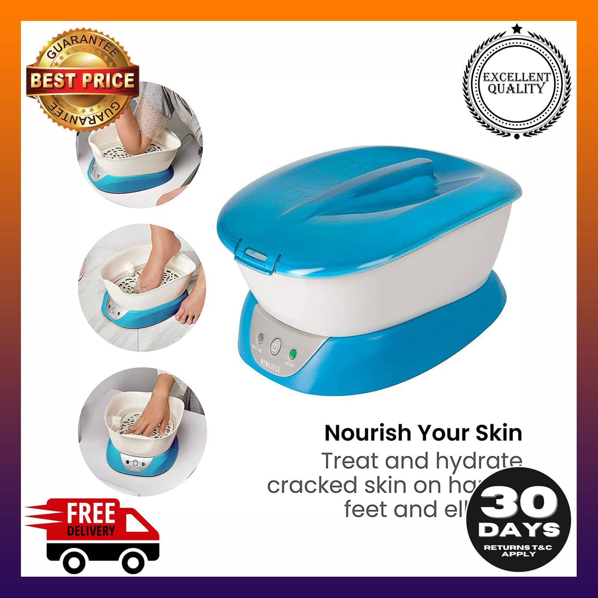 Homedics Paraspa Plus Paraffin Bath Babylove supplies