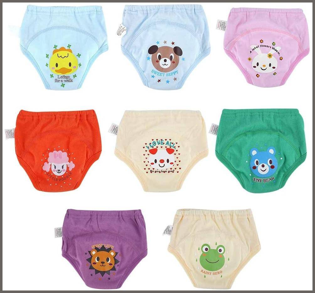  Baby Cotton Training Pants 4 Pack Padded Toddler Potty