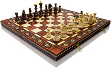 Load image into Gallery viewer, Large Hand Crafted Wooden Senator Chess Professional Set -
