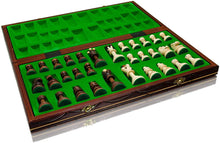 Load image into Gallery viewer, Large Hand Crafted Wooden Senator Chess Professional Set -