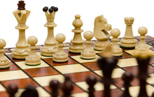 Load image into Gallery viewer, Large Hand Crafted Wooden Senator Chess Professional Set -