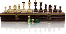 Load image into Gallery viewer, Large Hand Crafted Wooden Senator Chess Professional Set -