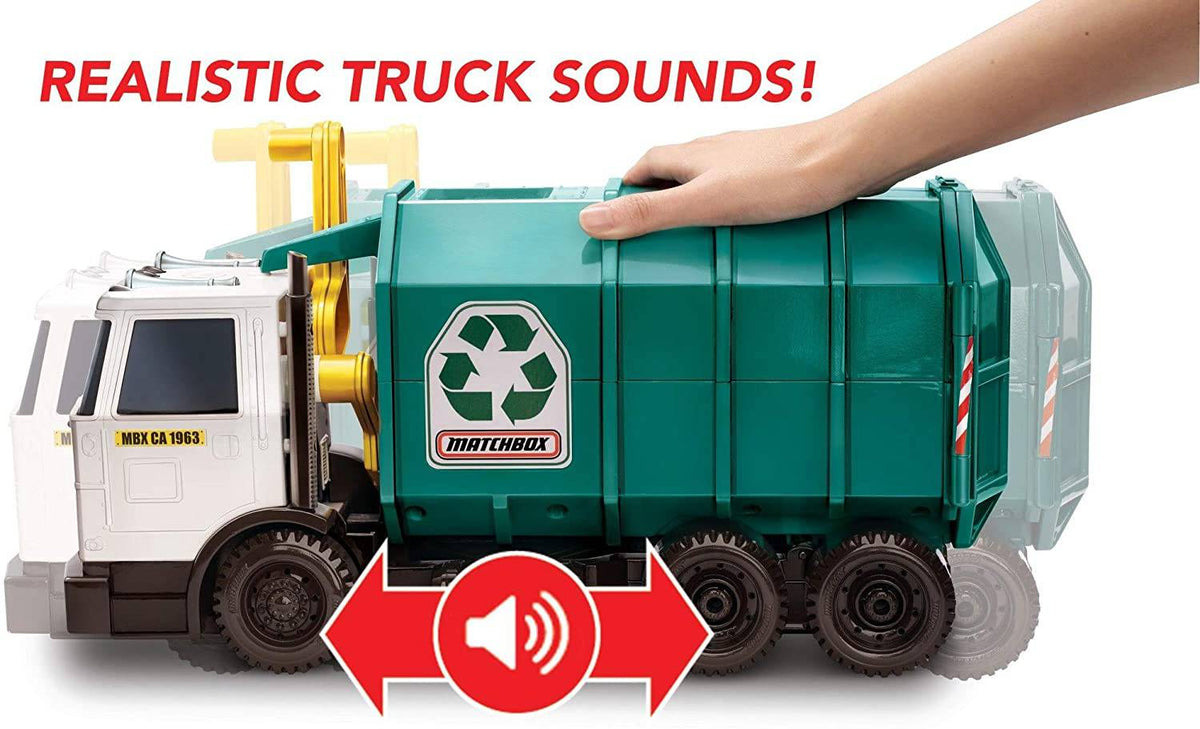 Matchbox green sale garbage truck