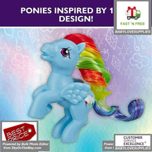 Load image into Gallery viewer, My Little Pony Collection Retro 6 Mane Ponies Pack Twilight Sparkle Pinky PIE -