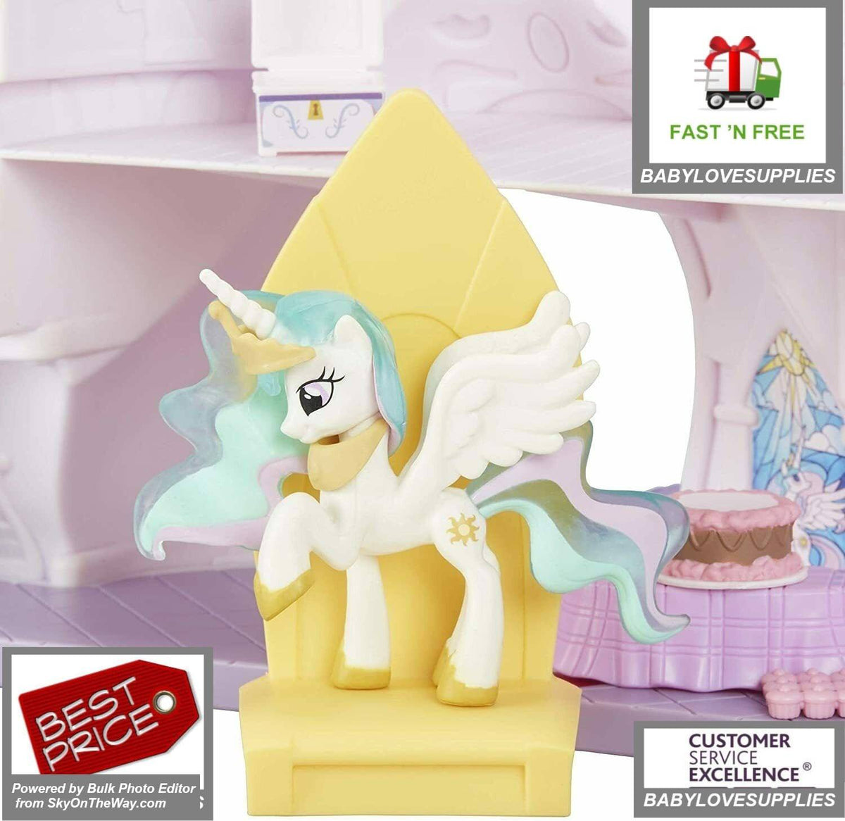 Princess Celestia Castillo Pony Princesa Celestia Juguete Castillo