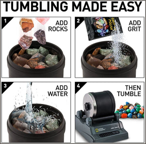 NATIONAL GEOGRAPHIC Hobby Rock Tumbler Kit - 