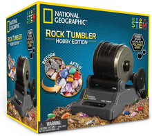 Load image into Gallery viewer, NATIONAL GEOGRAPHIC Hobby Rock Tumbler Kit Rough Gemstones 4 Polishing Grits -