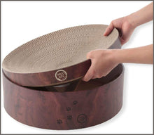 Load image into Gallery viewer, Necoichi Cozy Cat Scratcher Bowl (Dark Cherry) -