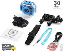 Load image into Gallery viewer, Ourlife Kids Waterproof Camera with Video Recorder Includes 8GB Memory Card Blue -