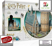 Load image into Gallery viewer, Puzzle Harry Potter Hogwarts Große Halle 3D 850 Teile CANADIAN -