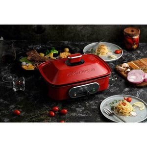 Slow cooker Cooking Pot Morphy Richards 3-in-1 Cooking Pot Red Multi function - 