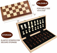 Load image into Gallery viewer, Staunton Pawnson Chess Large Folding Chess Board Game Sets - 
