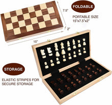 Load image into Gallery viewer, Staunton Pawnson Chess Large Folding Chess Board Game Sets -
