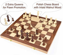 Load image into Gallery viewer, Staunton Pawnson Chess Large Folding Chess Board Game Sets - 
