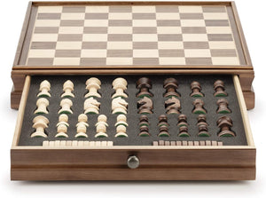 Chess 15 WOODEN Storag German Knight Staunton - chess