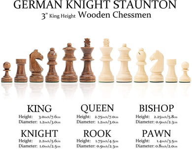 chess tournament Classic 15 Folding  Set German knight - 