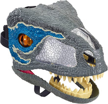 Load image into Gallery viewer, Jurassic CHOMP ROAR MASK Velociraptor Blue - 
