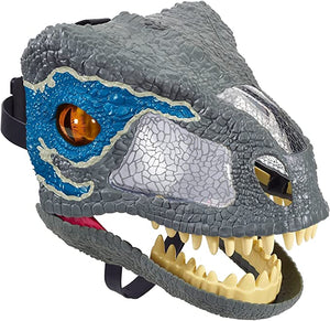 Jurassic CHOMP ROAR MASK Velociraptor Blue - 