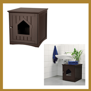 19.25" x 20" x 20" Trixie Wood Cat Home and Litter Box - 