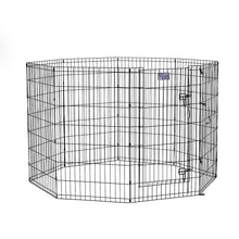 Load image into Gallery viewer, 24&quot;W x 42&quot;H  Foldable Metal Exercise Pet Playpen with Door - 
