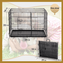 Load image into Gallery viewer, 30&quot;L Metal Folding Pet Kennel Dog Small - 
