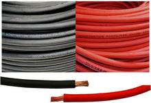 Load image into Gallery viewer, 4 Gauge 4 AWG 10 Feet Red + 10 Feet Black Welding Battery Pure Copper Flexible - 
