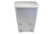 Load image into Gallery viewer, 50 lb Plastic Dog Food Storage Container Van Ness on Wheels - 
