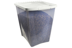 50 lb Plastic Dog Food Storage Container Van Ness on Wheels - 