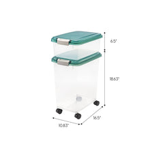 Load image into Gallery viewer, Airtight Pet Food &amp; Treat Storage Container IRIS USA Combo Green - 
