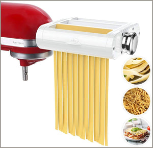 ANTREE Pasta Roller Cutter Attachment 3-in-1 Set - 