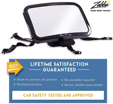 Baby Backseat Mirror for Car - View Infant in Rear Facing Car Seat - 