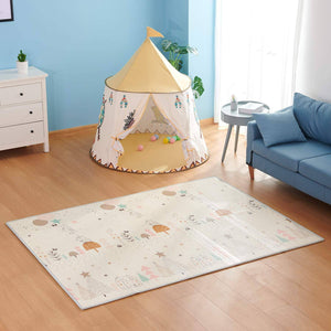 Baby Folding Mat Extra Large Foam Reversible Waterproof Portable Double Sides - 