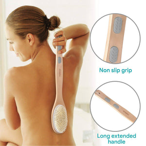 Bath Body Exfoliating Brush Shower Back Cleaning Scrubber - 