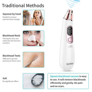 Blackhead Remover Pore Vacuum Xpreen Pore Cleaner Rechargeable Comedone Suction - 