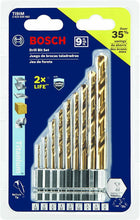 Load image into Gallery viewer, Bosch TI9IM 9 PC Impact Tough Titanium Drill Bit Set - 
