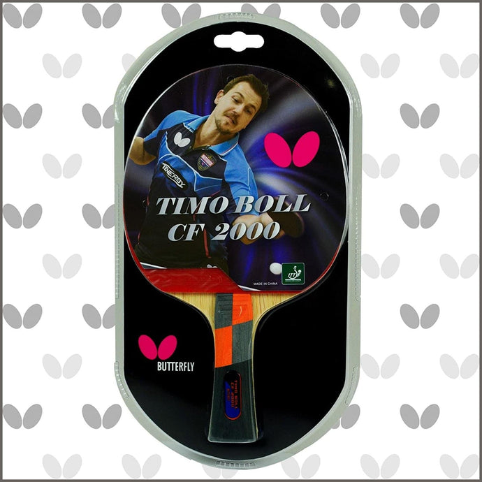 Butterfly Timo Boll Carbon Fiber Ping Pong Paddle | ITTF Approved Table Tennis Racket - 