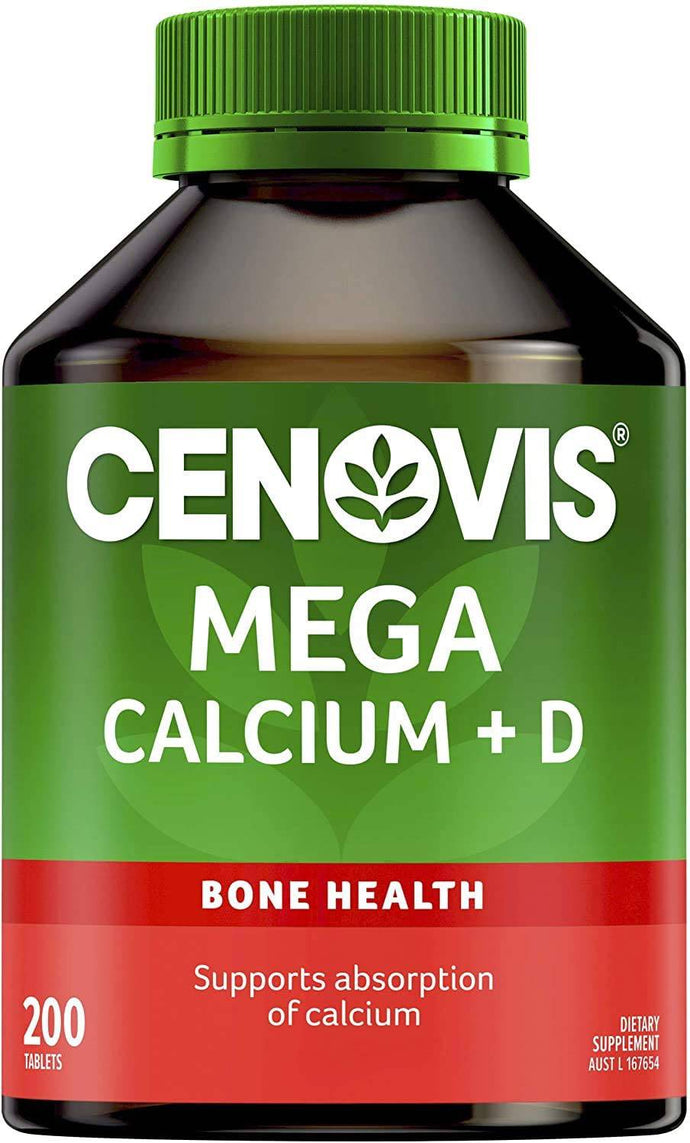 Calcium Vitamin D Cenovis support bone strength absorption  200 Tab - 