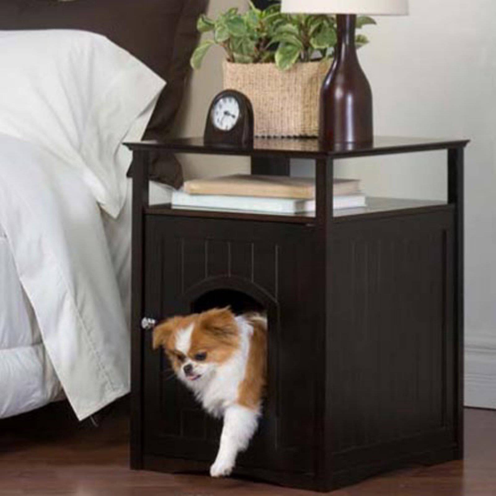 Cat Litter Box Cover Merry Products Night Stand Pet House Espresso