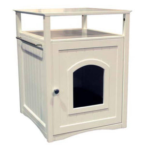 Cat Washroom Litter Box Cover Zooville Night Stand Pet House - 